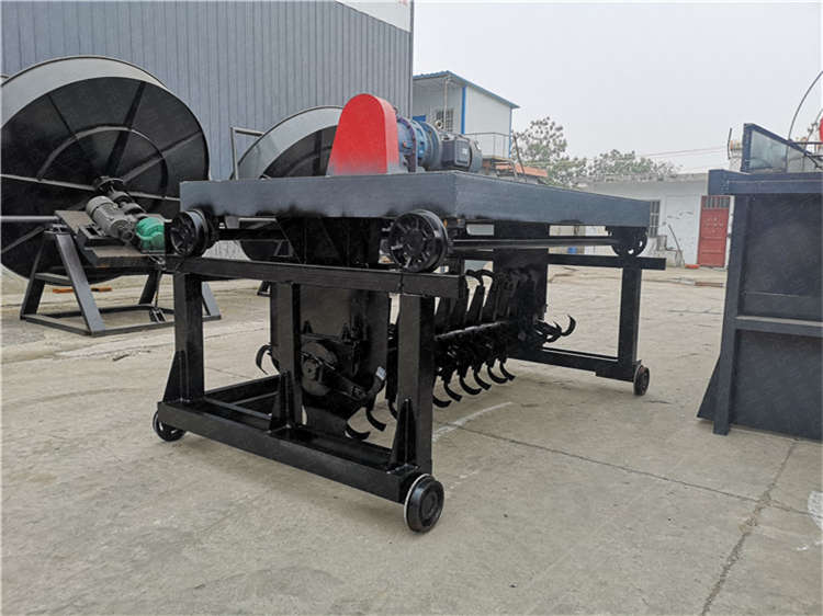 牛糞粉劑有機肥設(shè)備,槽式翻拋機配套粉劑線,成本低收益大