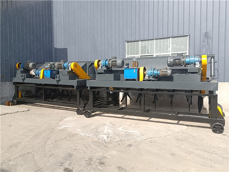 粉狀有機肥生產線 蚯蚓糞堆肥發酵翻堆機 液壓升降槽式 有機肥翻拋機