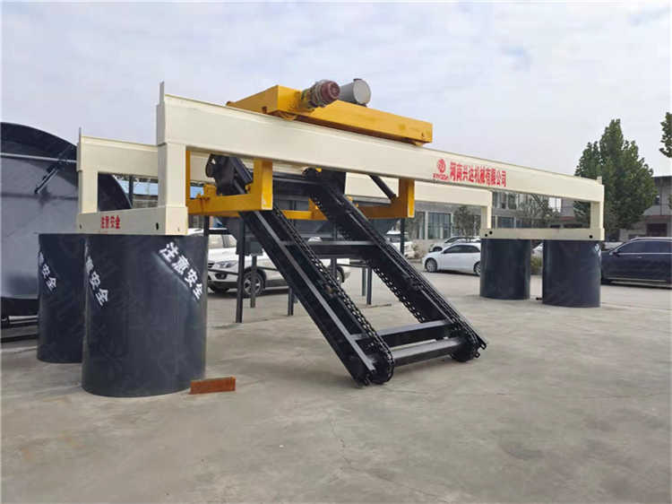 有機肥鏈板翻拋機 污泥生物肥導軌式翻堆設備 生物菌肥發酵設備